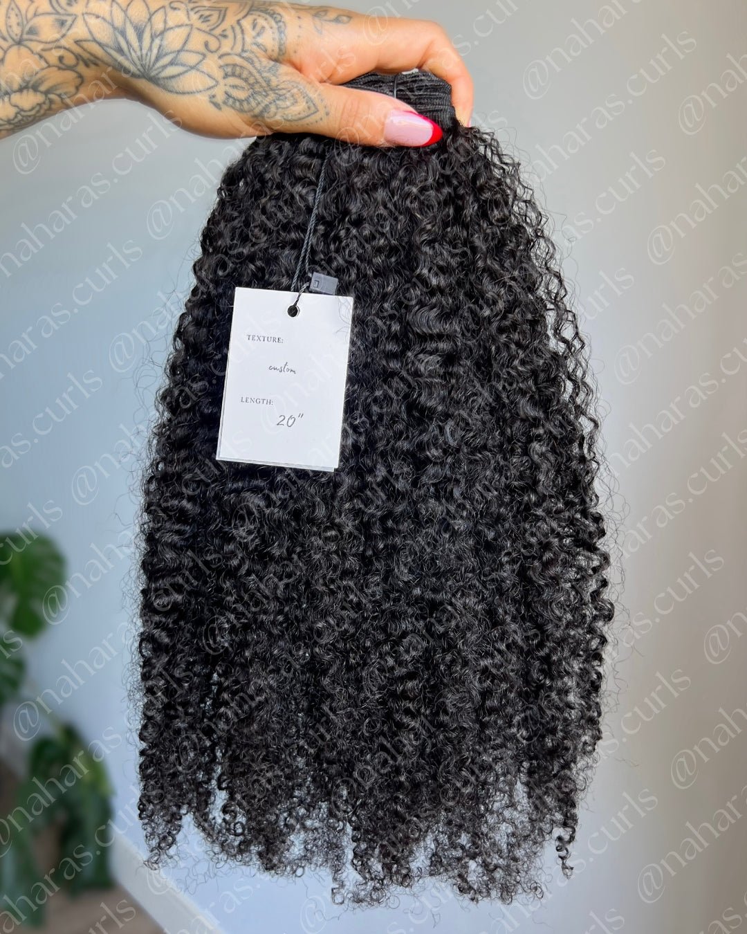 Kinky curly 4A-4B Wefted Hair Bundle made from 100% virgin Indian hair