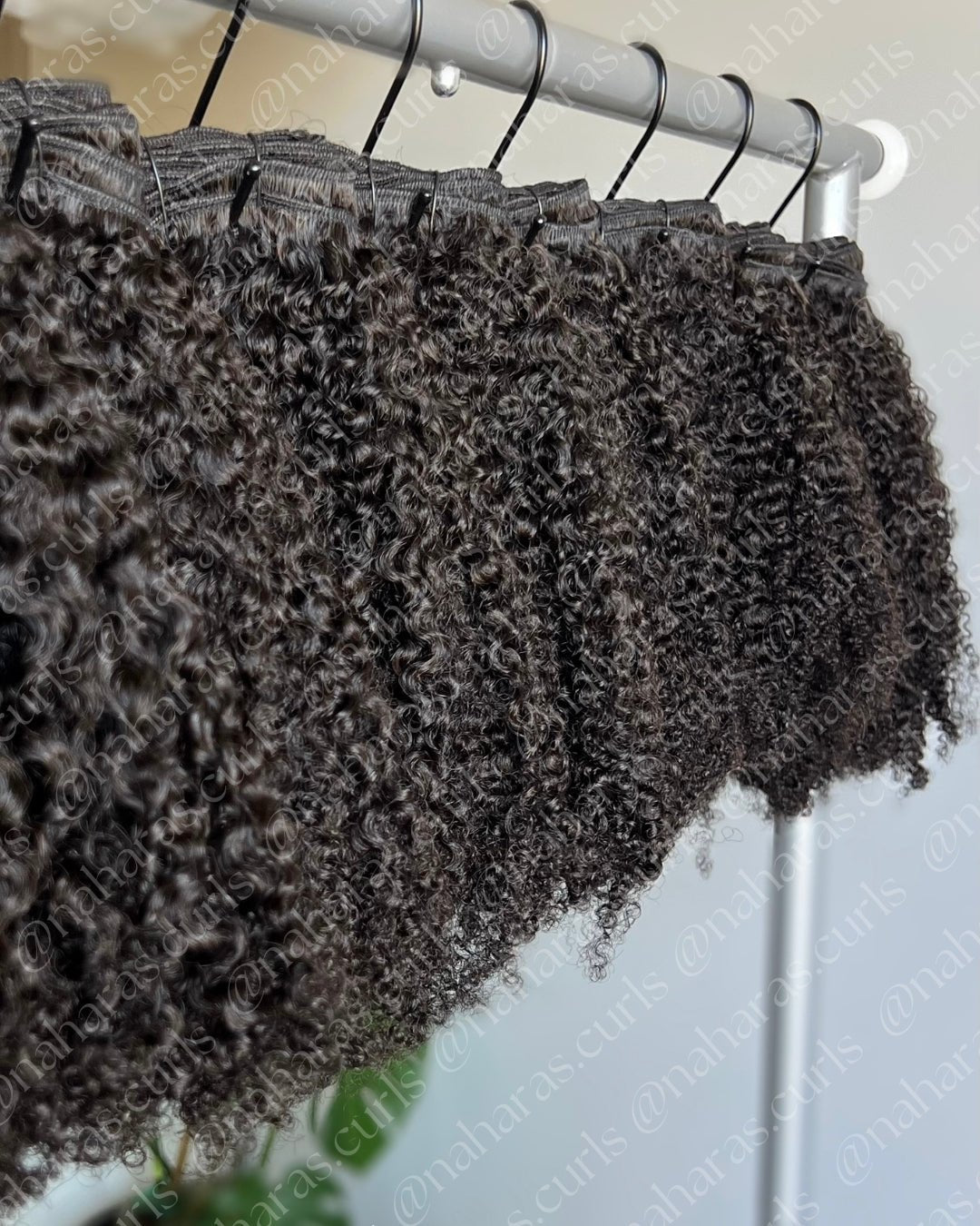 Limited edition 4A-4B Wefted Hair Bundle combining Aura and Taj curl patterns