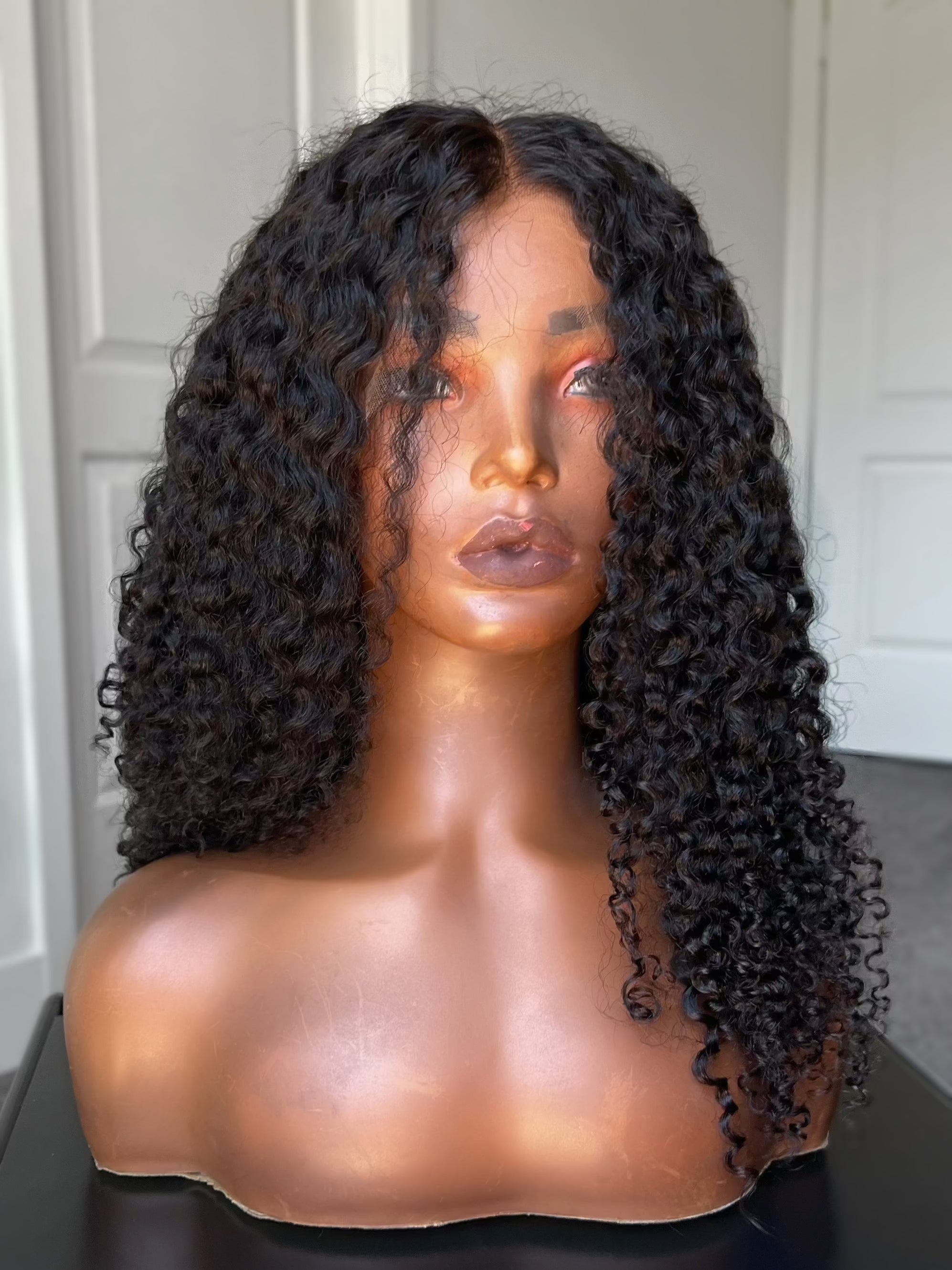 Amala 13x6 HD lace front wig 3B curls virgin Indian hair — Nahara's Curls