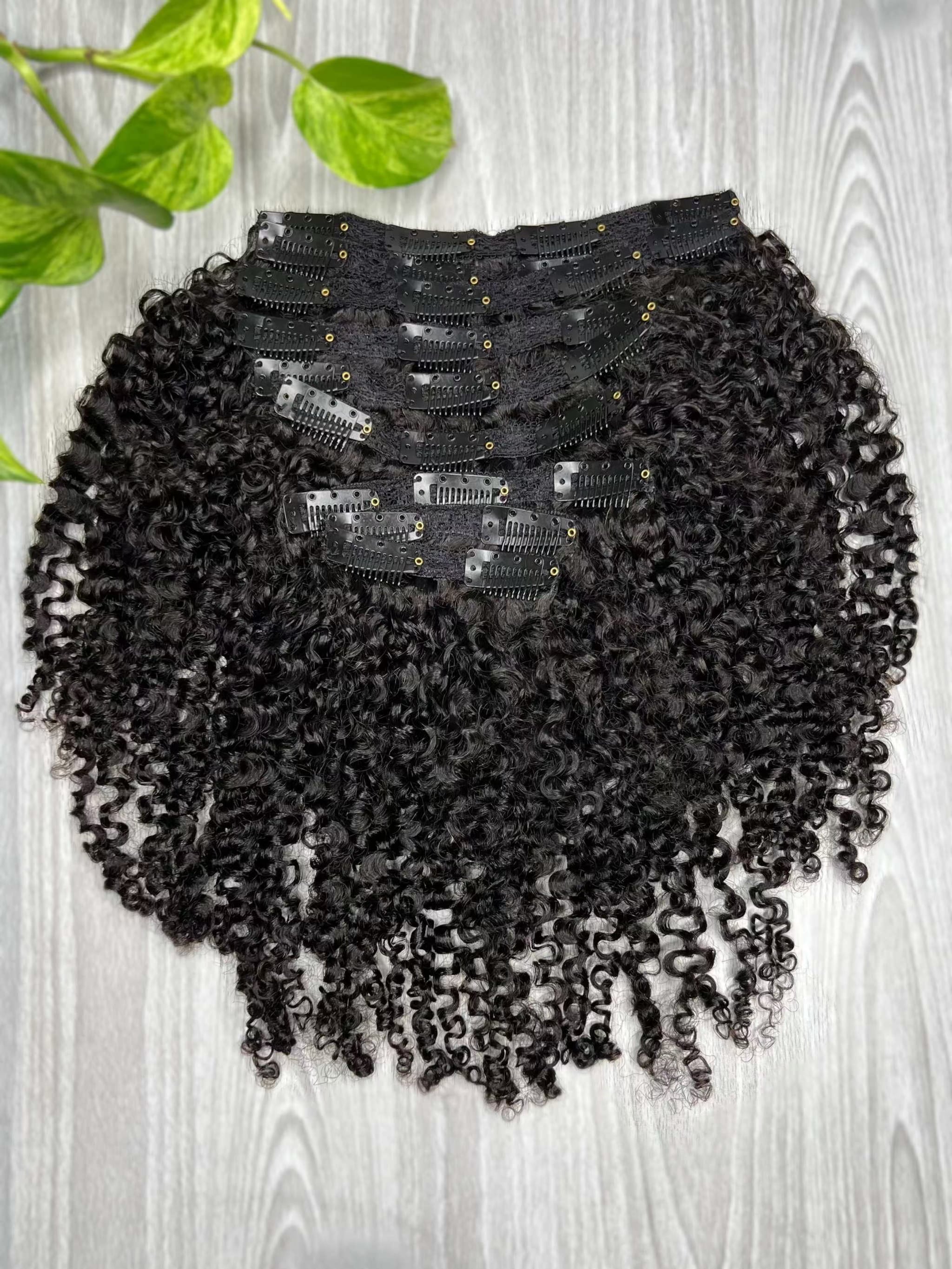 Aura Clip-Ins showing secure silicone-tipped clips and double-drawn wefts
