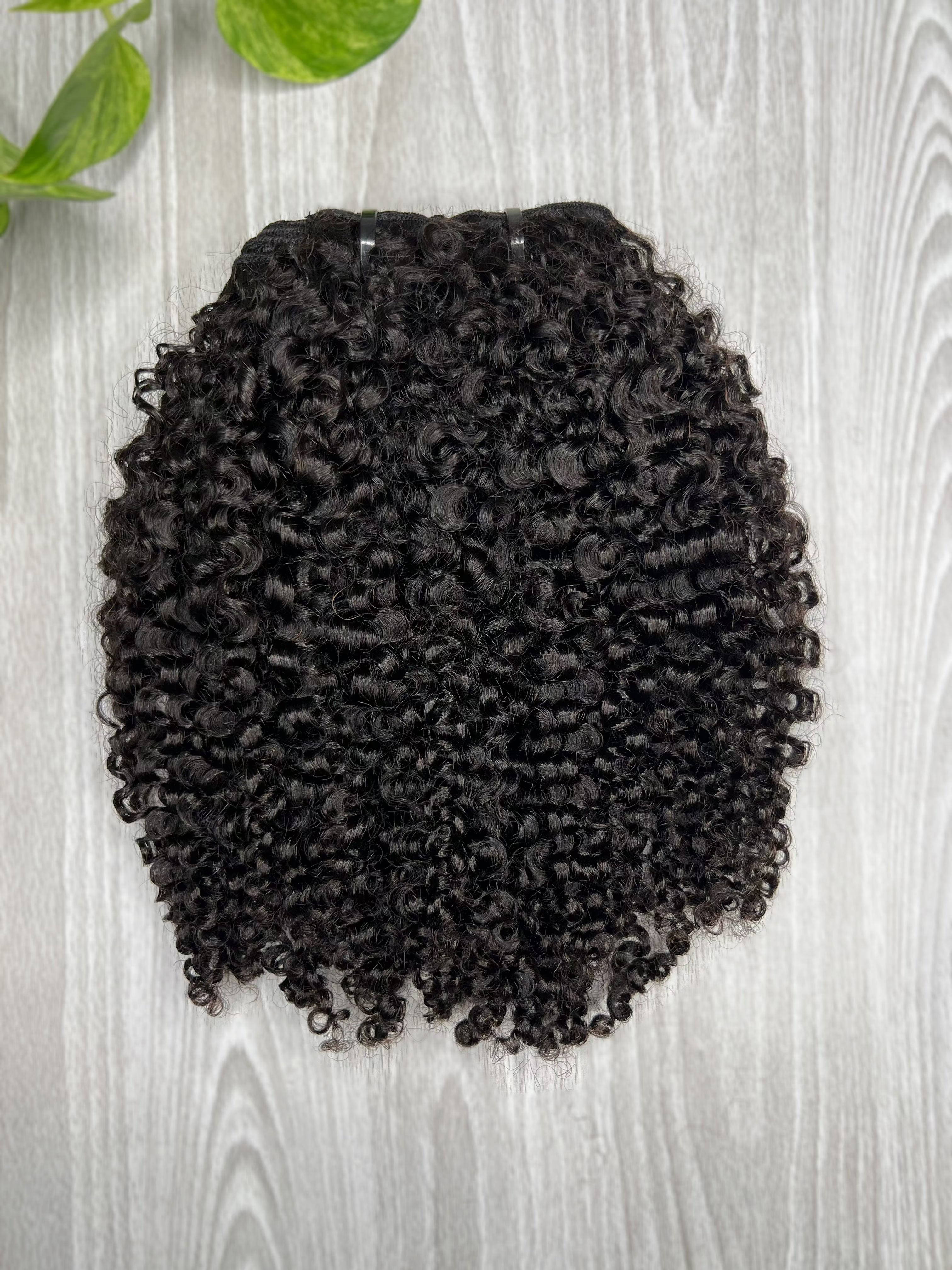 Aura Clip-Ins made with 100% virgin Indian hair and tight kinky curls