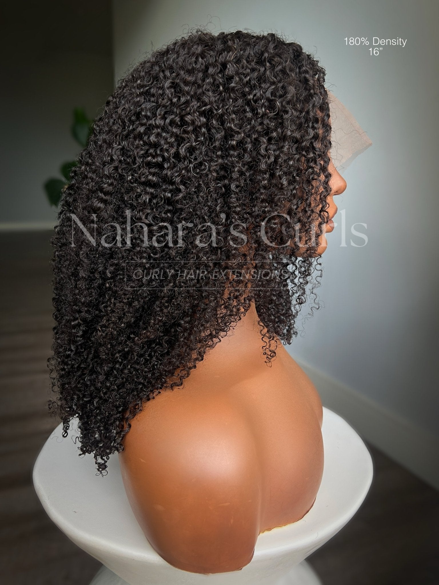 Side profile of Aura Left U-Part Wig with natural movement