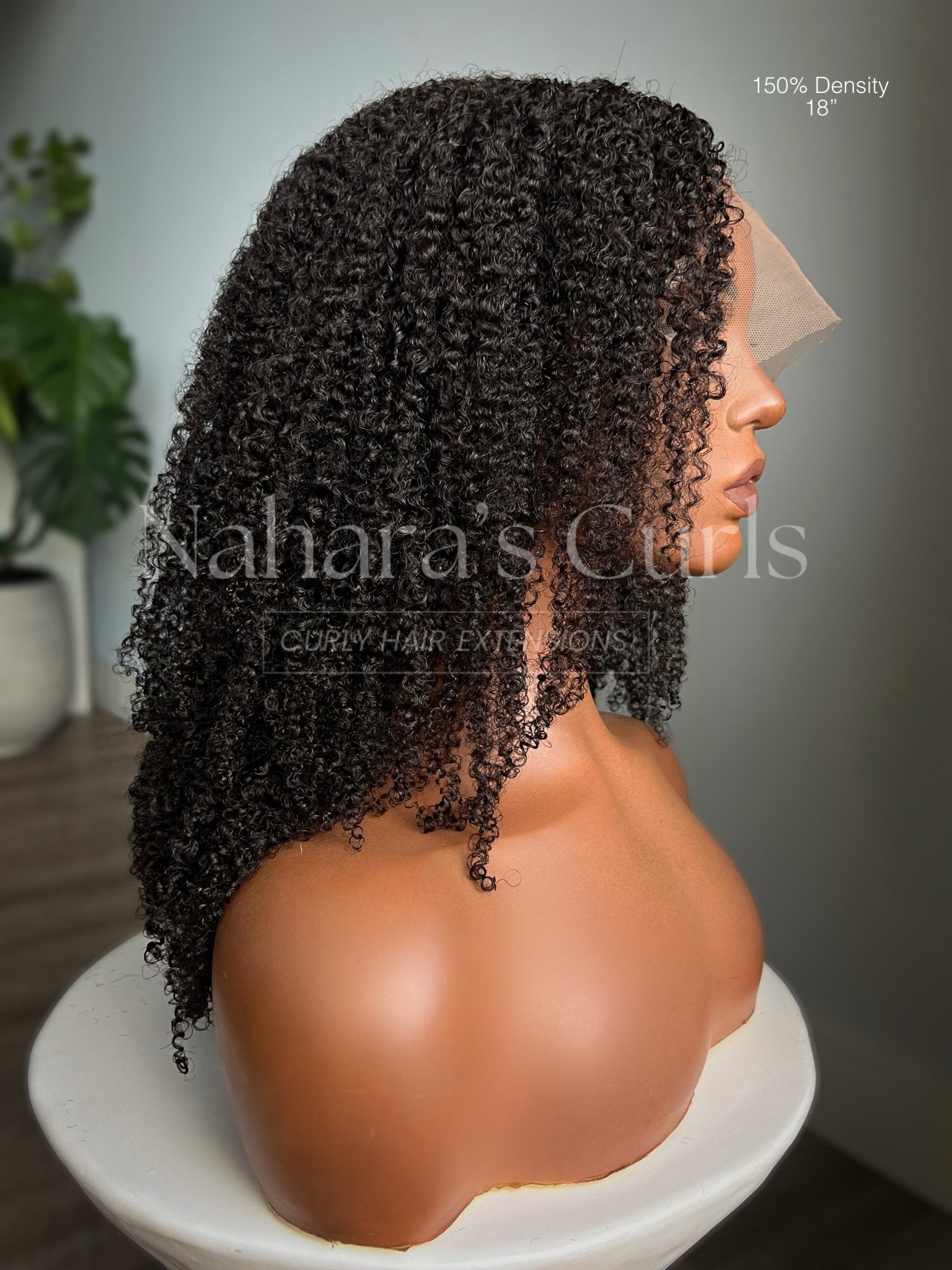 Side profile of Aura Left U-Part Wig with natural movement