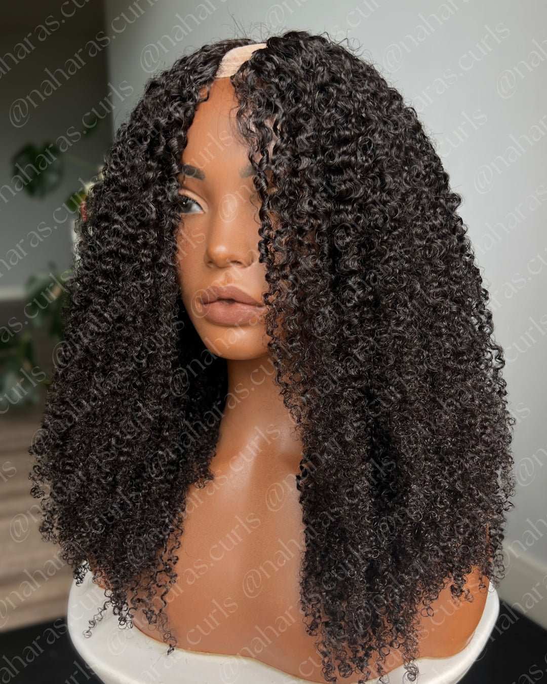 100% Virgin Indian Hair U-Part Wig – breathable mesh cap design