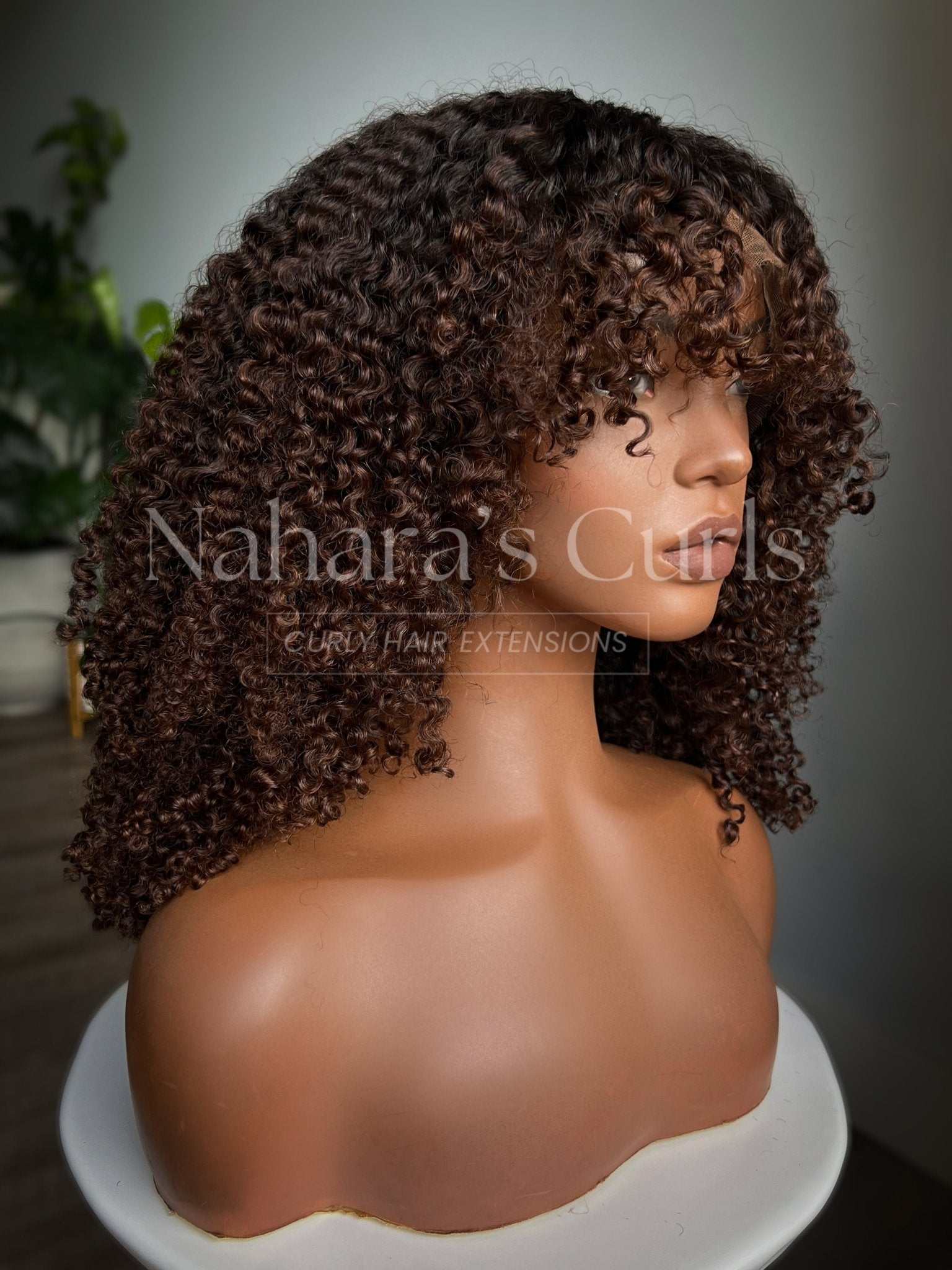 HD lace close-up on the Nila 13 by 6 HD Lace Front Wig showing realistic scalp-like finish