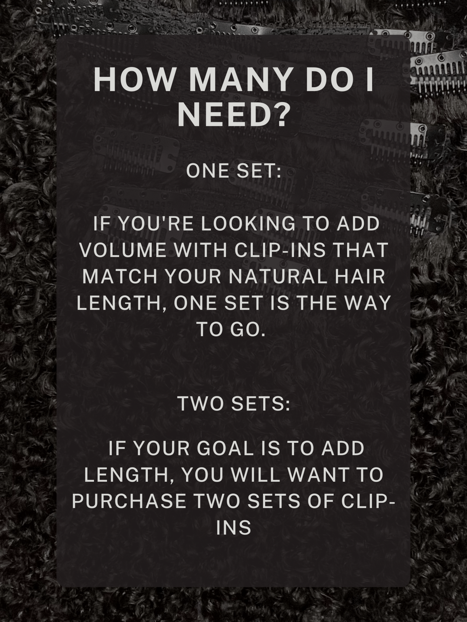 Nahara’s Curls Taj Clip-In Extensions packaging showing product details and curl type.