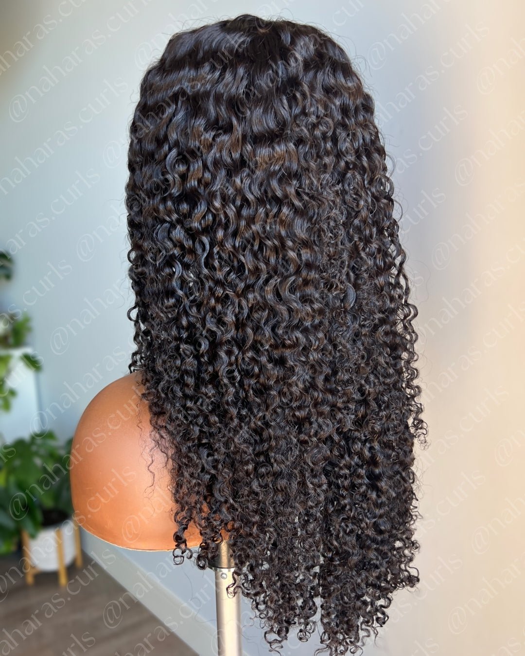 Back view of Tula Amplified 13x6 lace front wig featuring soft, balanced curls