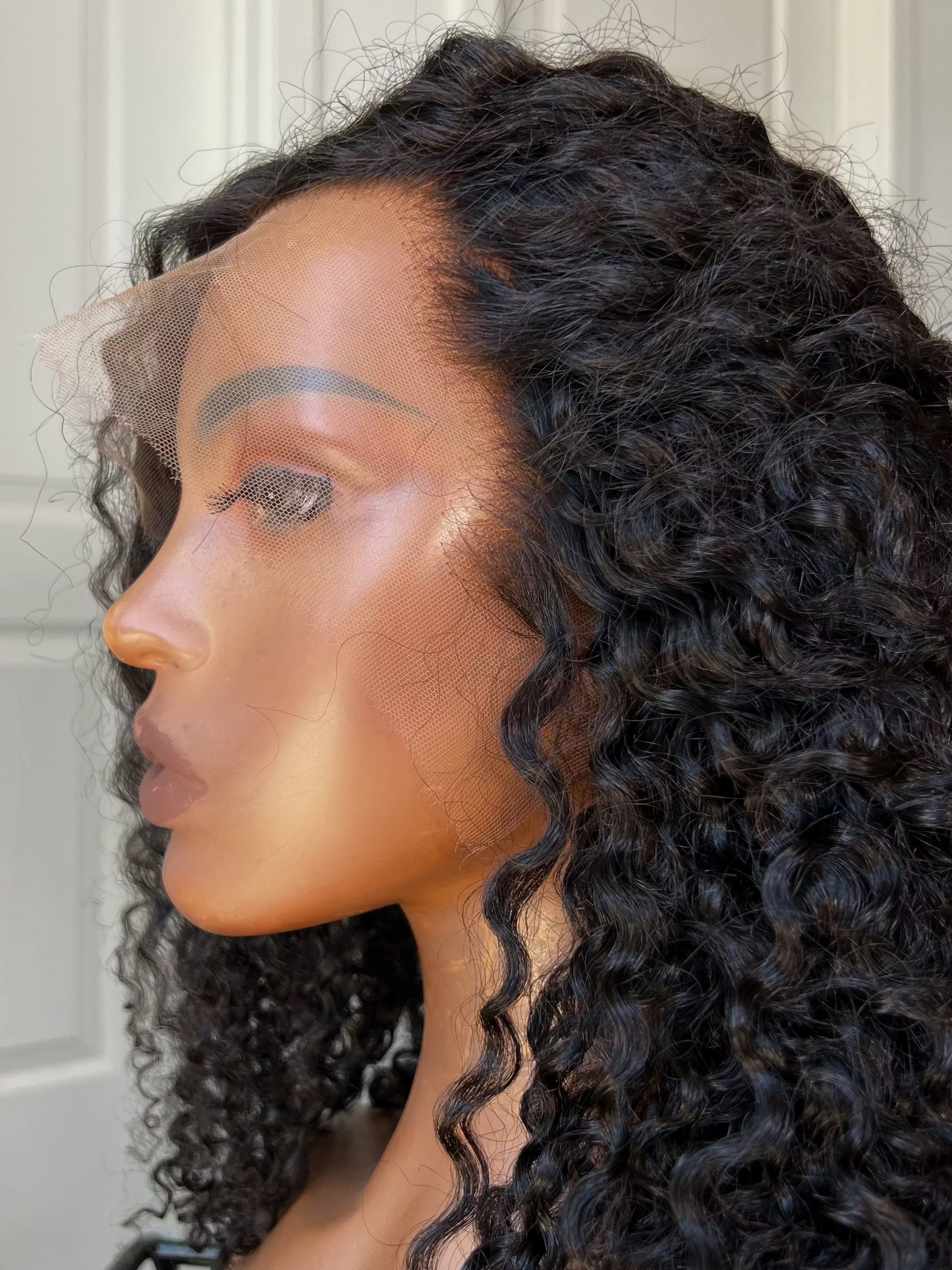 Amala 13x6 HD lace front wig melted lace dark skin — Nahara's Curls