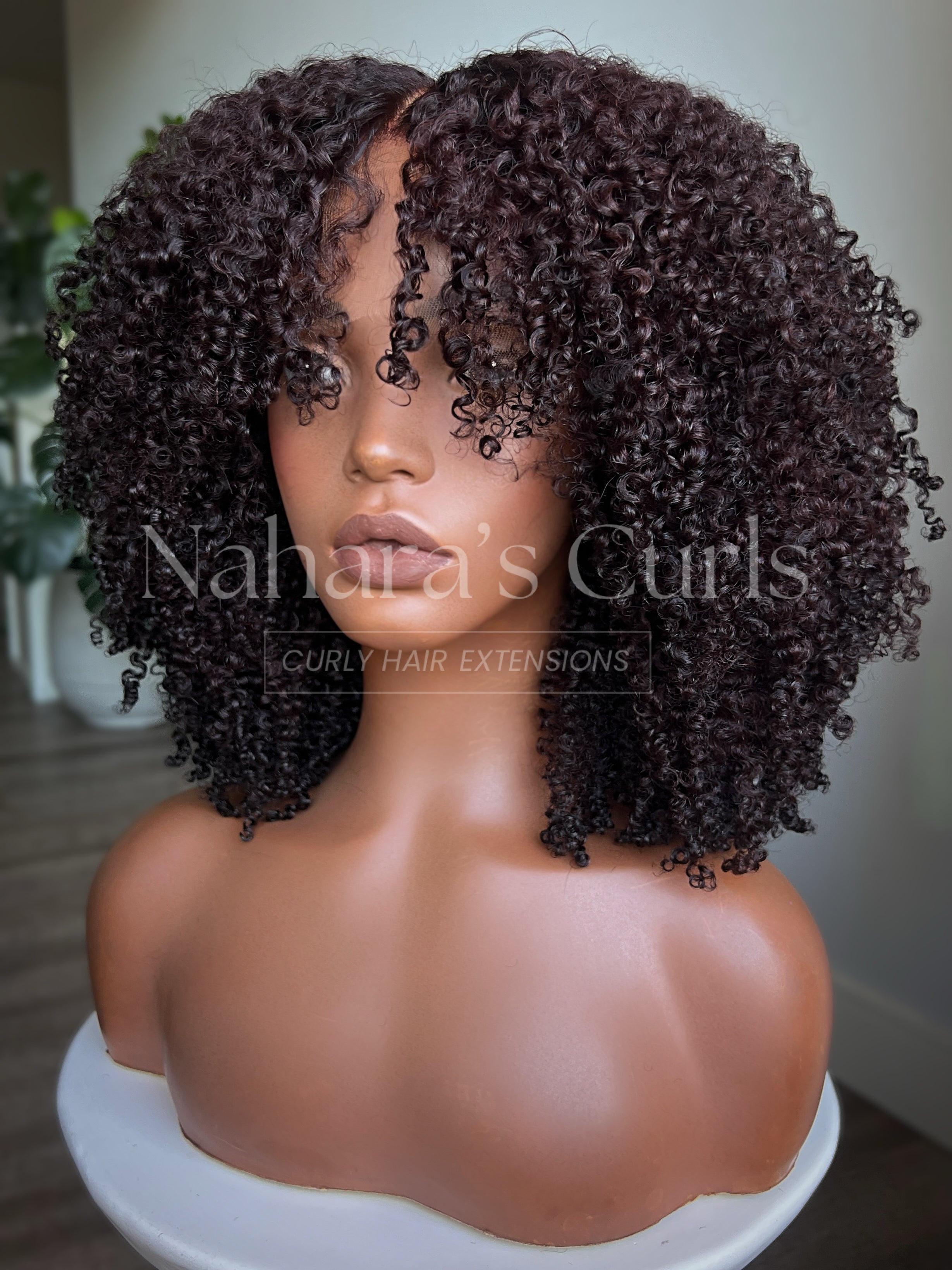 Sienna 13x6 HD Lace Front Wig front view showing Aura defined curls